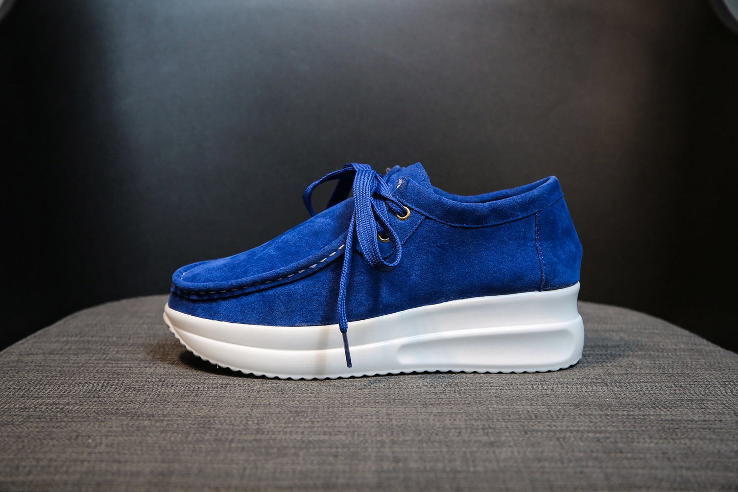 Casual sports single shoe round toe lace up flat bottom comfortable mesh women's shoes walking shoes