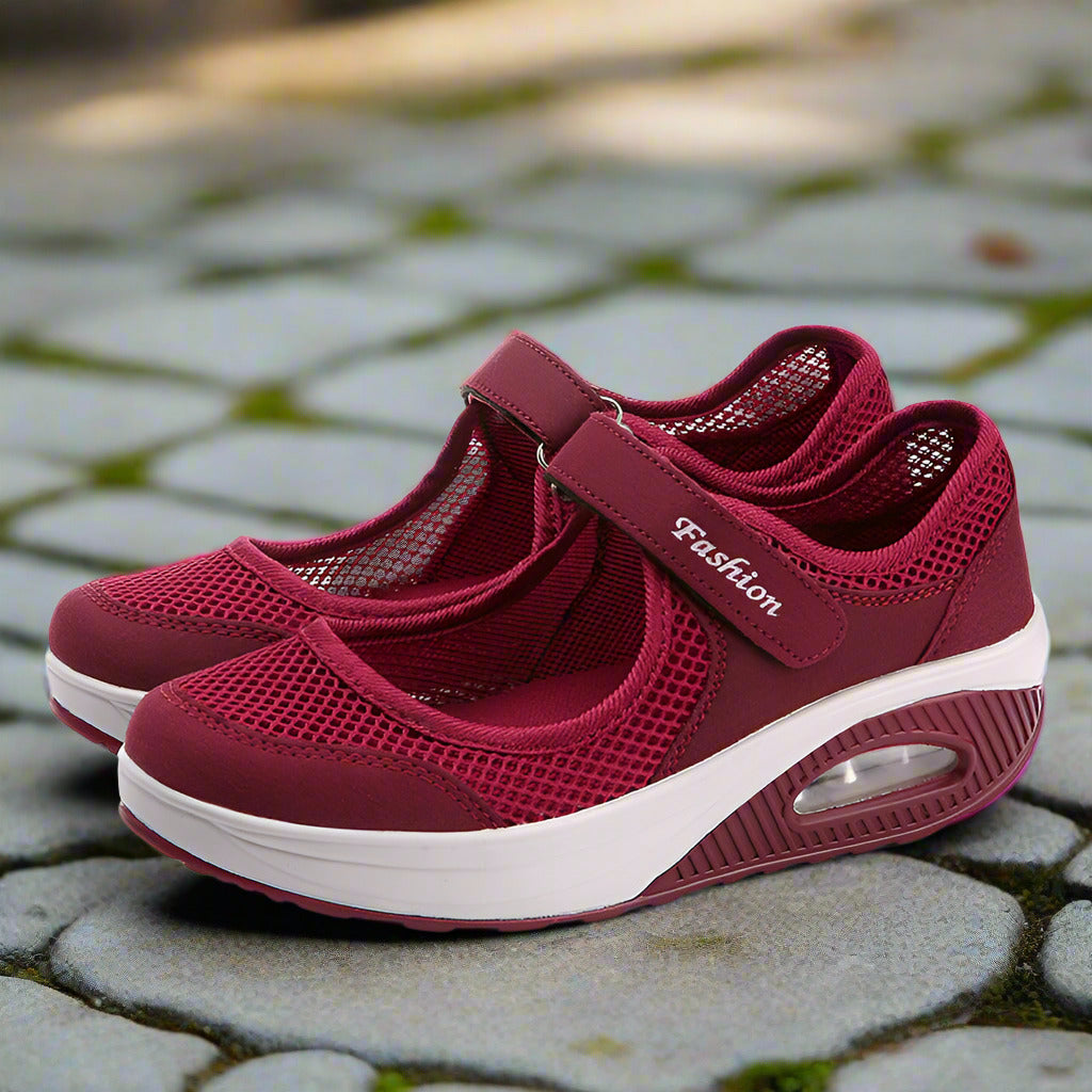 Outdoor large-size mesh shoes rocking shoes women's shoes air cushion mesh shoes sneakers foot covers walking shoes