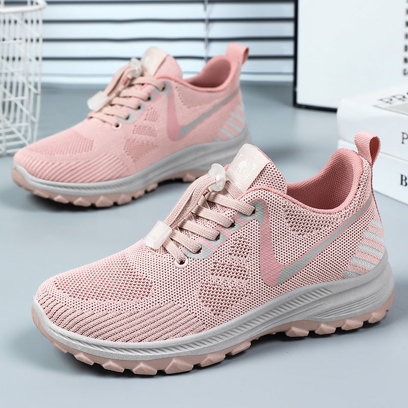Women's Summer Travel Shoes - Breathable and Comfortable Walking Shoes for Middle-aged and Elderly with Soft Sole Running Shoes for Outdoor Sports walking shoes