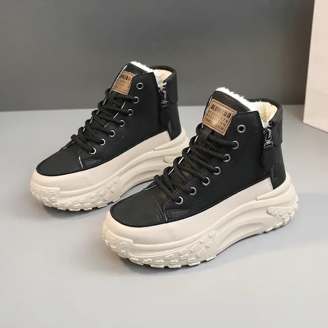 Women's Sneakers Luxury Fashion Womens Boots High-top Platform Casual Shoes New Female Outdoor Running Shoes Zapatillas De Mujer Sneakers