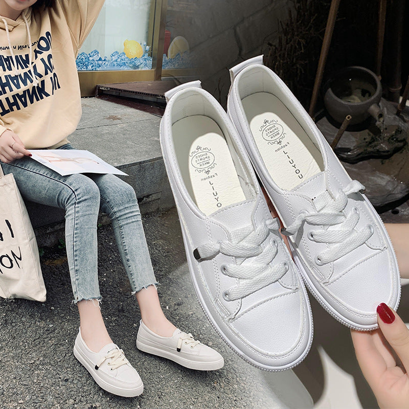 Women's White Shoes Personalized Stylish And Simple Casual walking shoes