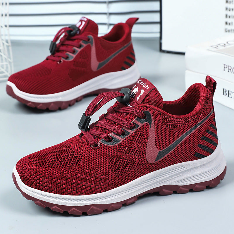 Women's Summer Travel Shoes - Breathable and Comfortable Walking Shoes for Middle-aged and Elderly with Soft Sole Running Shoes for Outdoor Sports walking shoes