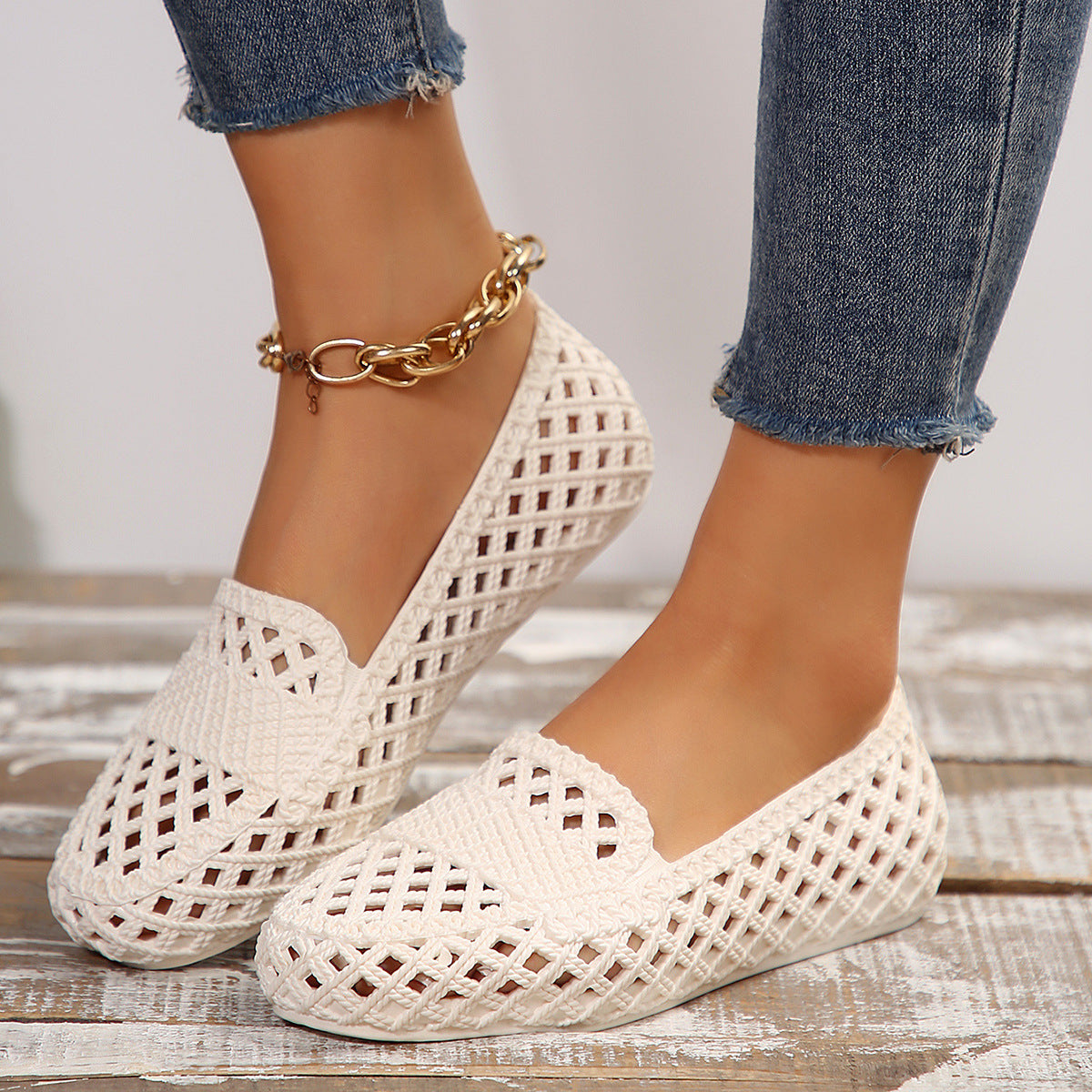 Mesh Breathable Outer Wear Leisure All-matching And Lightweight Women's Pumps walking shoes