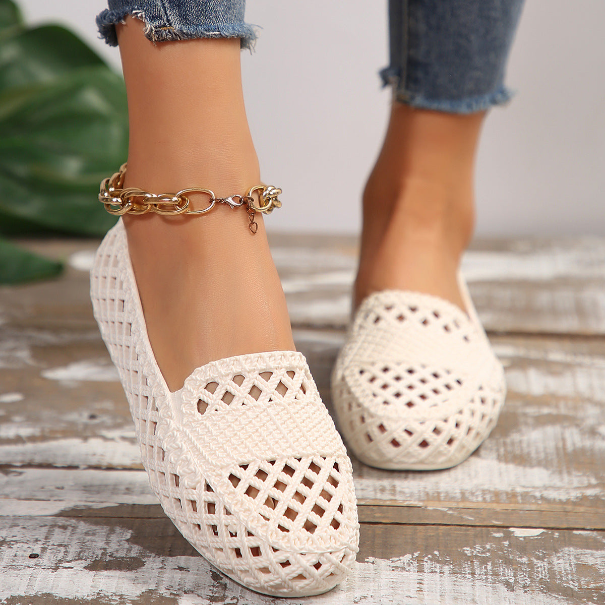 Mesh Breathable Outer Wear Leisure All-matching And Lightweight Women's Pumps walking shoes