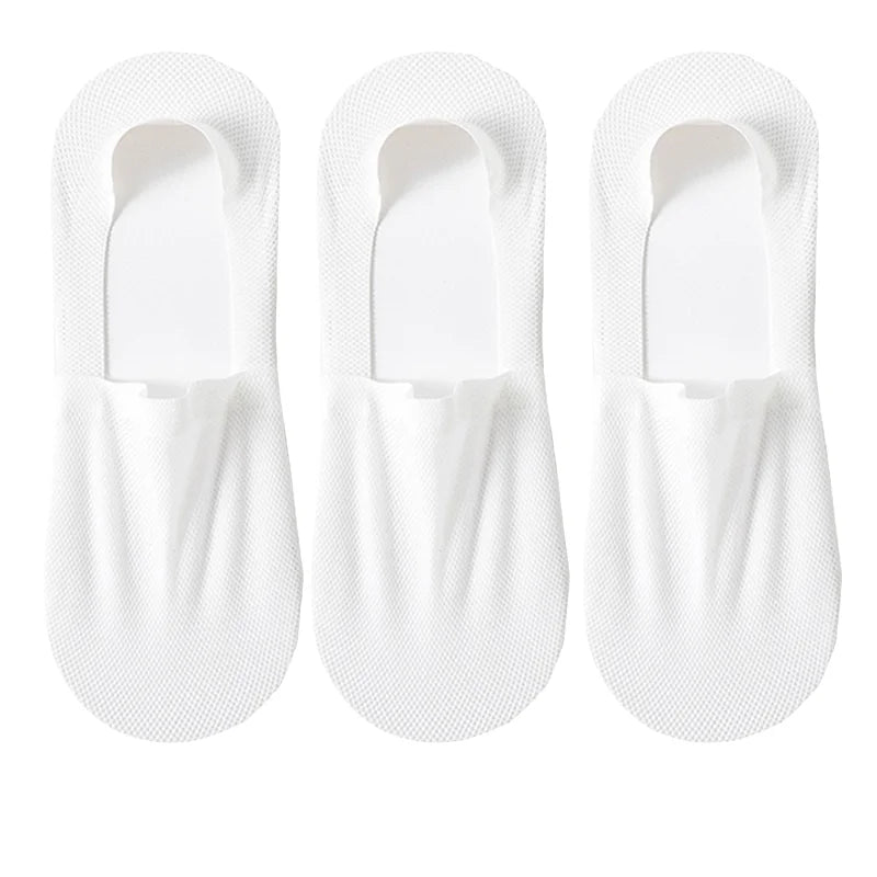 3-Pack Invisible Boat Socks – Breathable Low-Cut Socks