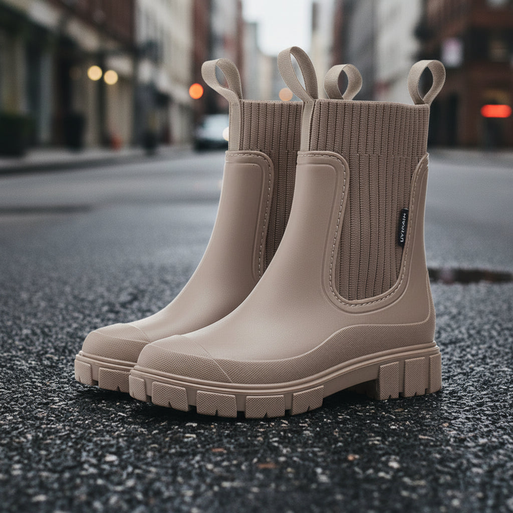 Women’s Waterproof Height-Increasing Rain Boots 