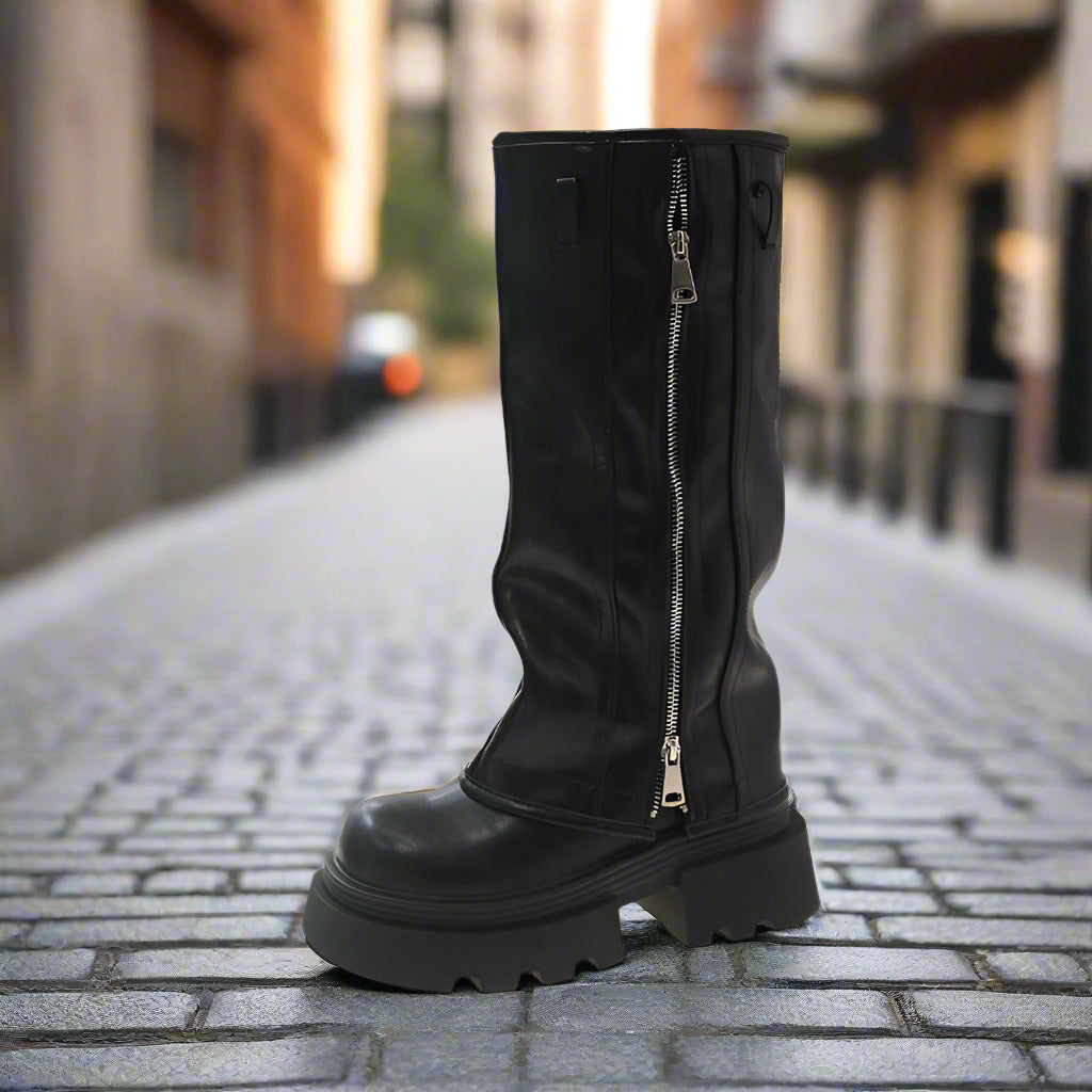 Platform Muffin Pants Martin Boots  Boots