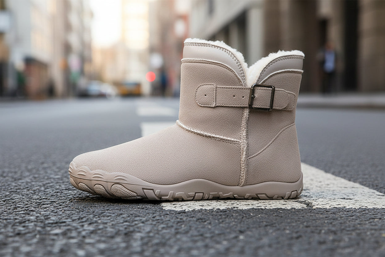 Bottes de neige unisexes chaudes doublées en polaire – Bottes d'hiver antidérapantes pour hommes et femmes