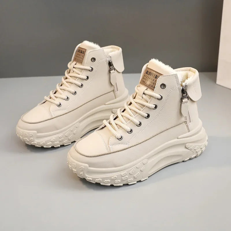 Women's Sneakers Luxury Fashion Womens Boots High-top Platform Casual Shoes New Female Outdoor Running Shoes Zapatillas De Mujer  Sneakers