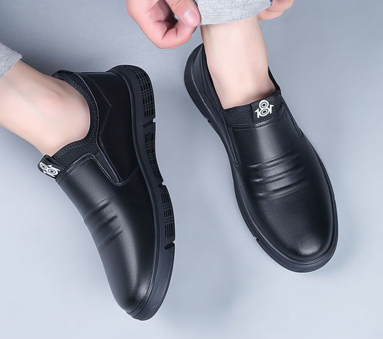 Men Shoes Black White Flats Walking Shoes  walking shoes