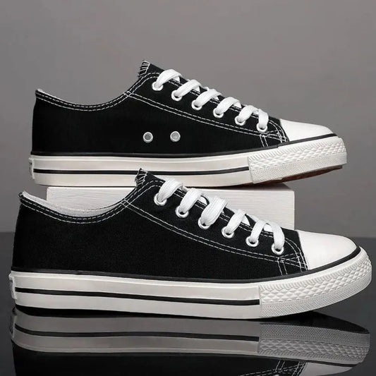 Lace Up Round Toe Canvas Sneakers  Sneakers