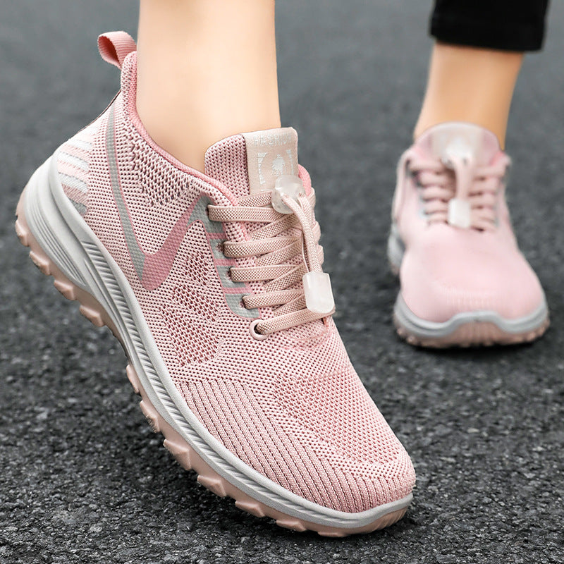 Women's Summer Travel Shoes - Breathable and Comfortable Walking Shoes for Middle-aged and Elderly with Soft Sole Running Shoes for Outdoor Sports  walking shoes