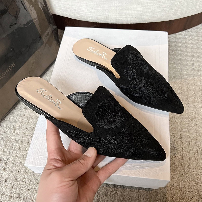 Baotou Embroidered Slippers Women's Summer National Style Fashion  casual slippers