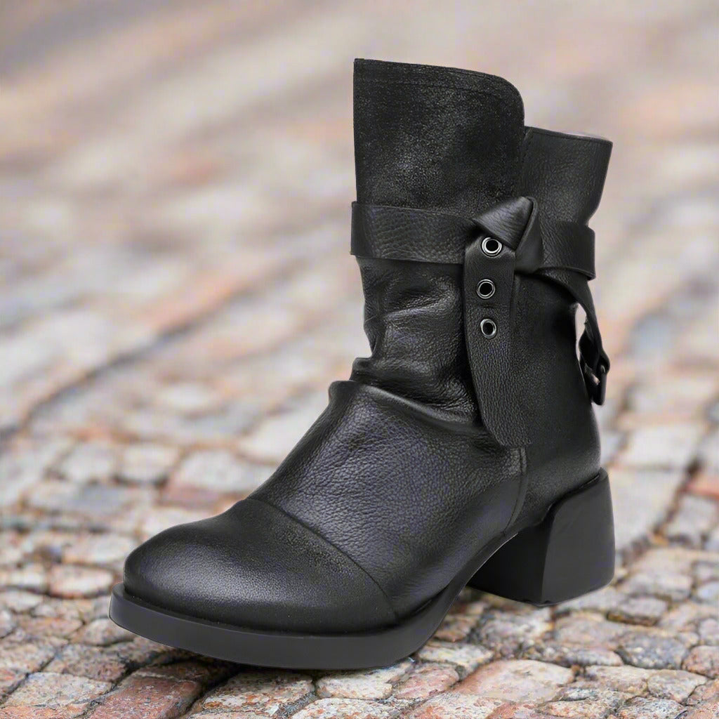 Fashion Personality Women's Retro Chunky Heel Ankle Boots  Boots