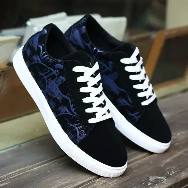 Vulcanized Canvas Shoes for Summer Graffiti High Top  Sneakers