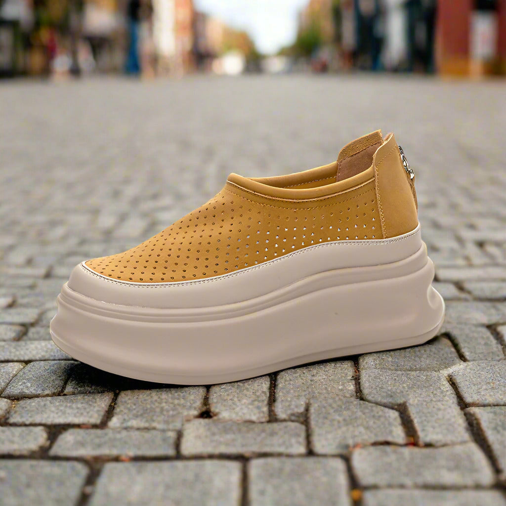 Women's Platform Sneakers Spring And Summer All-match Hollow Out  walking shoes
