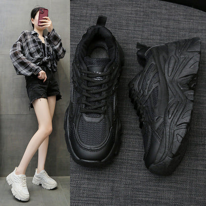 Women's Thick Bottom Breathable White Shoes CJ