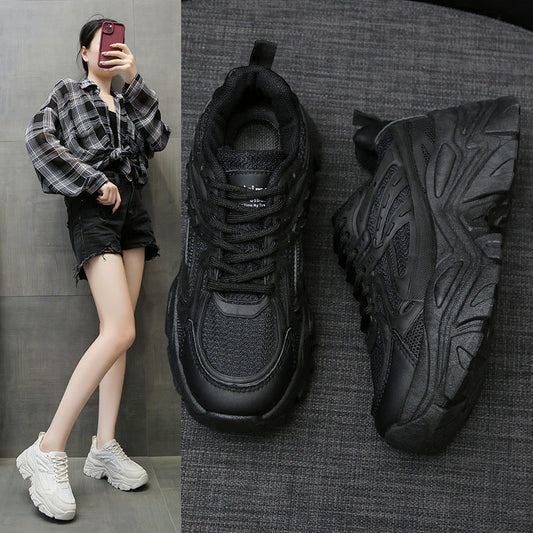 Women's Thick Bottom Breathable White Shoes CJ