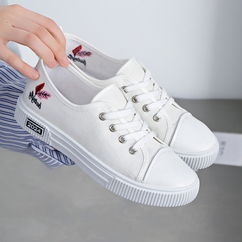Breathable All-match Casual Canvas Shoes For Women  Sneakers