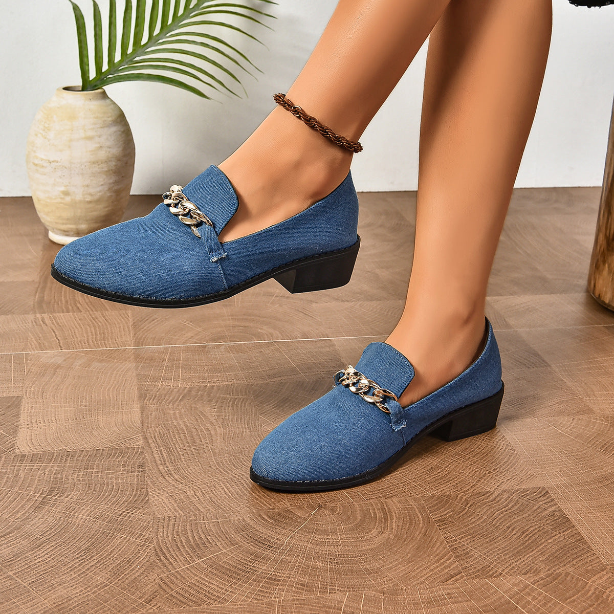 Bow Leopard Print Casual Pumps Women CJ