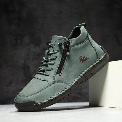 Hand-stitched Womens Shoes Soft Sole Flat Casual 