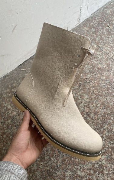 Women’s Comfortable Flat-Bottom Martin Boots — Versatile Low Boots