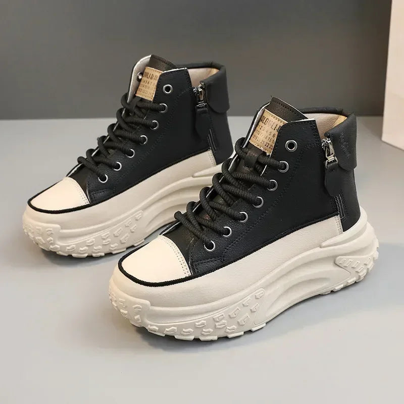 Women's Sneakers Luxury Fashion Womens Boots High-top Platform Casual Shoes New Female Outdoor Running Shoes Zapatillas De Mujer  Sneakers