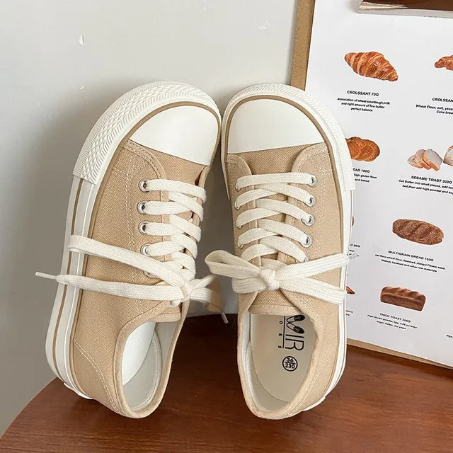 Women Canvas Shoes Women Fashion Summer Casual Sneakers Student Casual Shoes High Top Woman Vulcanize Shoes  Sneakers