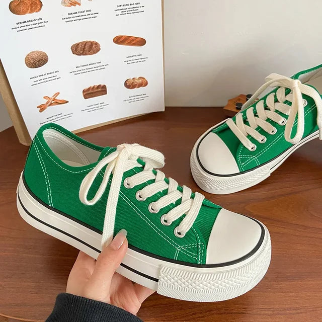 Women Canvas Shoes Women Fashion Summer Casual Sneakers Student Casual Shoes High Top Woman Vulcanize Shoes  Sneakers