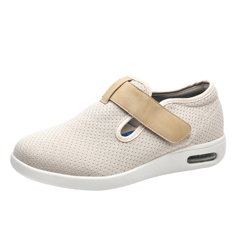 Summer and autumn styles with added fat and widened elderly shoes healthy walking and casual shoes for women easy to put on and take off adjustable shoes  walking shoes