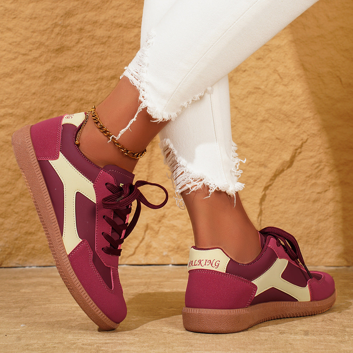 Women's flat shoes casual sports shoes single shoes shallow mouth board shoes  walking shoes