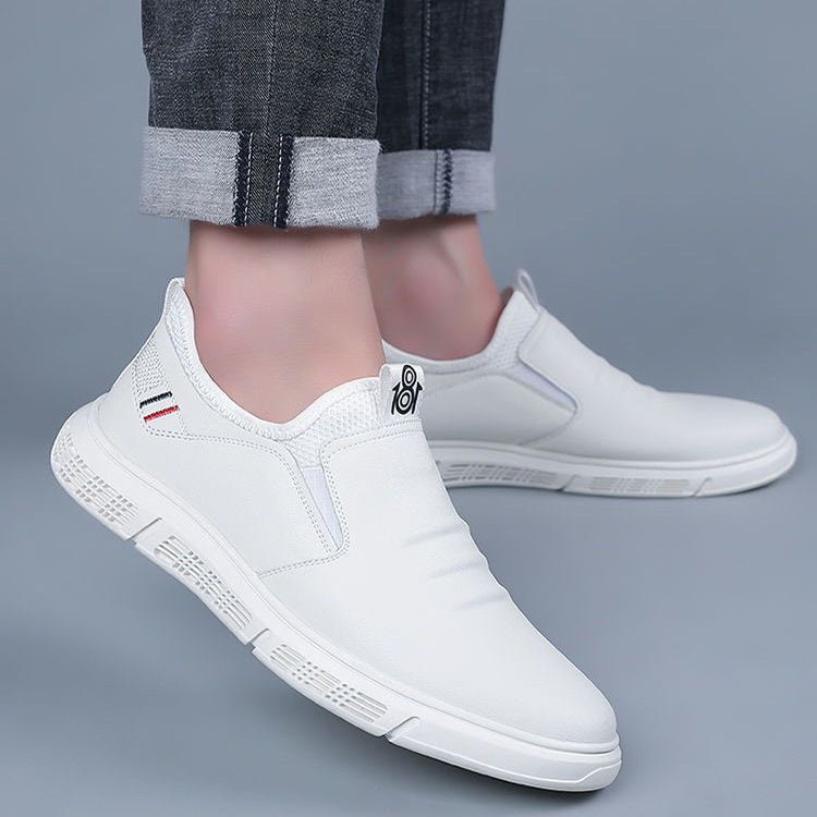 Men Shoes Black White Flats Walking Shoes  walking shoes