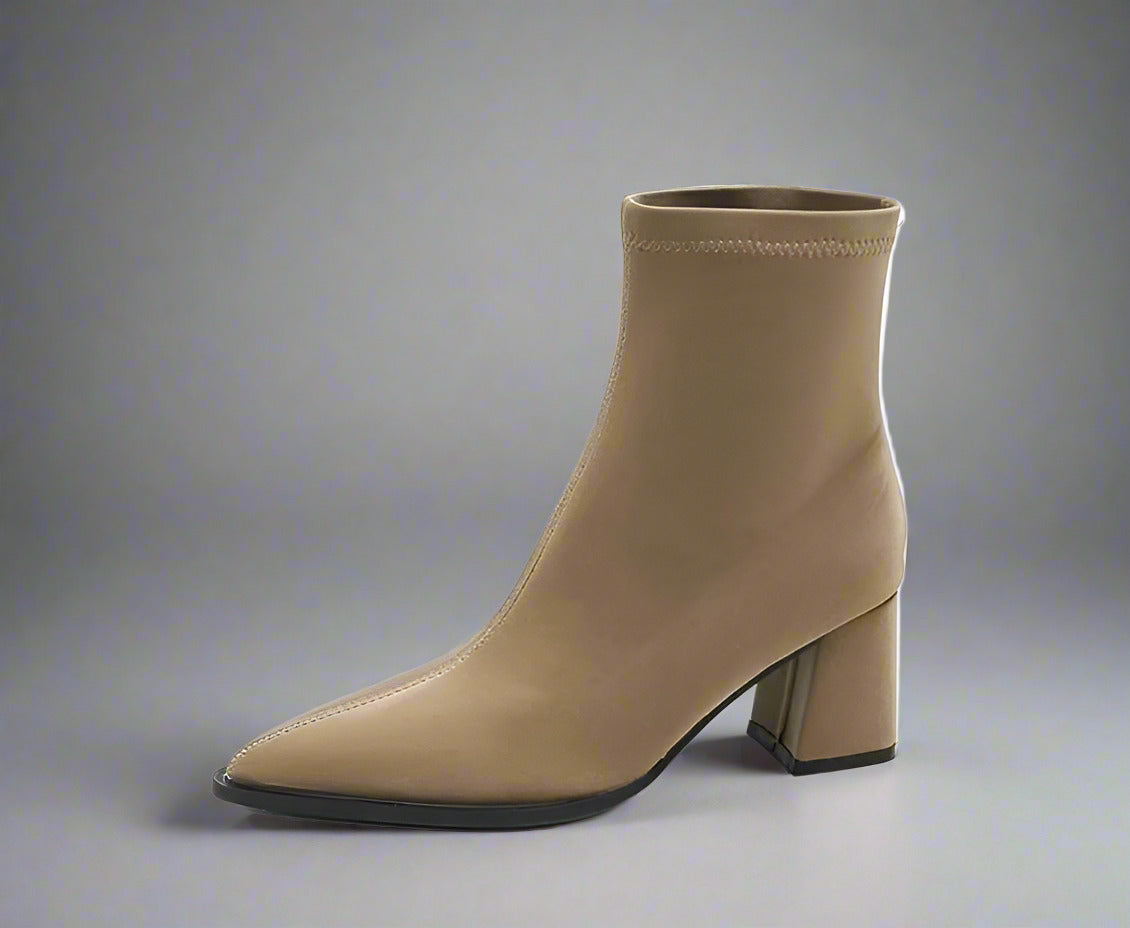 Women's Stretch Fashion Suede Pointed Martin Boots  Boots