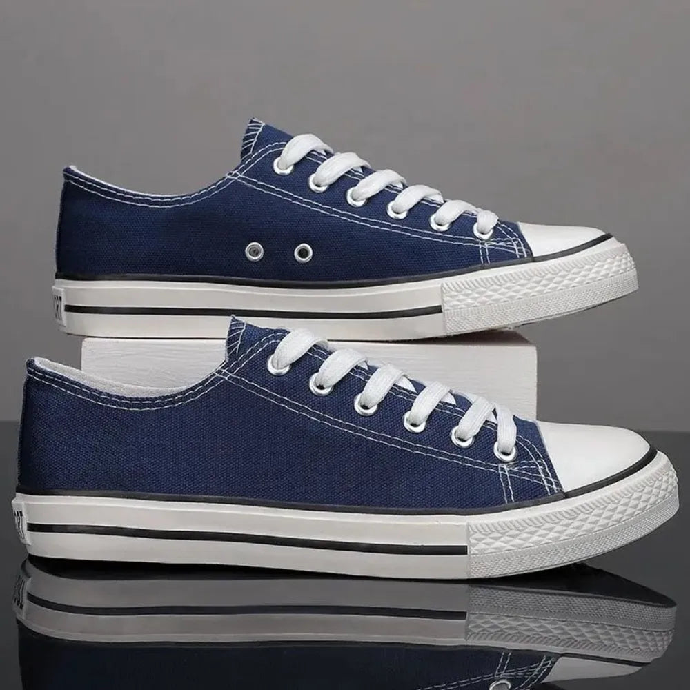 Lace Up Round Toe Canvas Sneakers  Sneakers