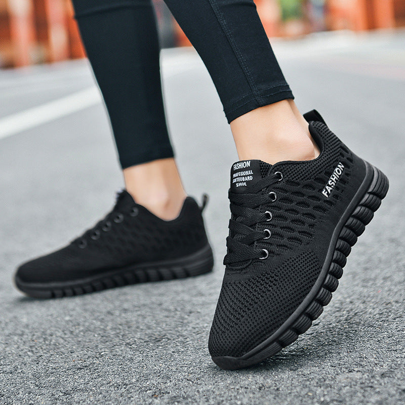 Hollow Comfort Cloth Shoes Soft Bottom Walking Shoes  walking shoes