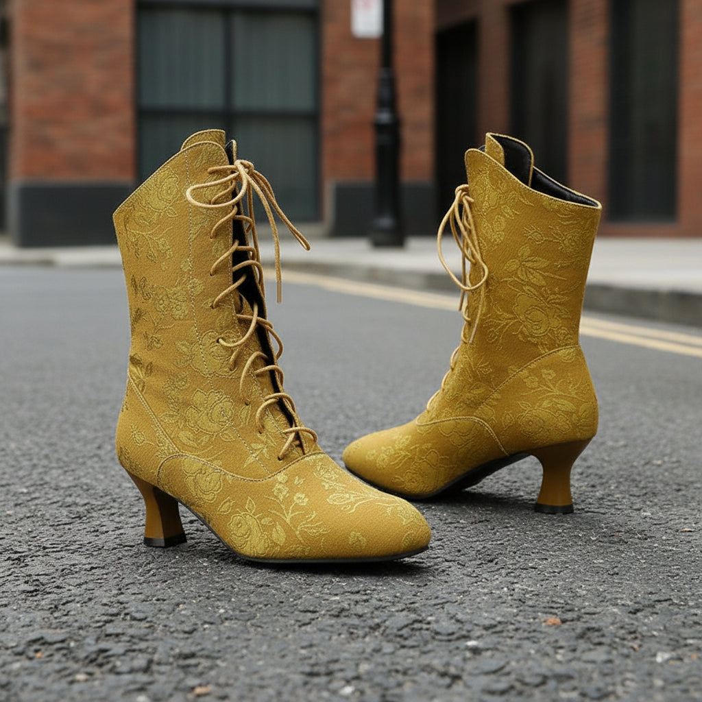 Autumn And Winter Kitten Heels With Pointed Fashion Boots 