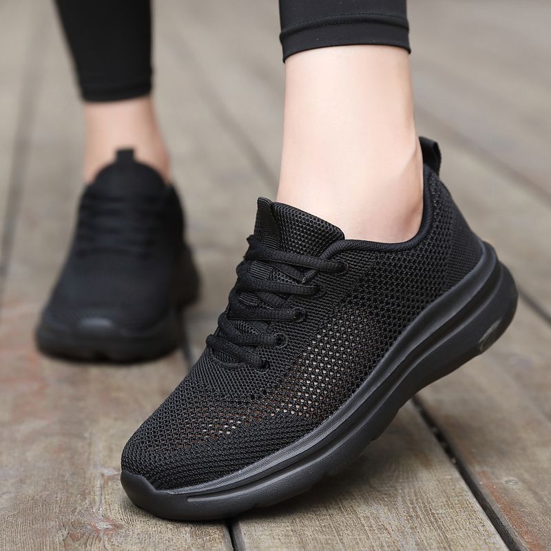 Hollow out breathable mesh casual sports shoes for women with soft soles lightweight running mesh shoes shoes  walking shoes