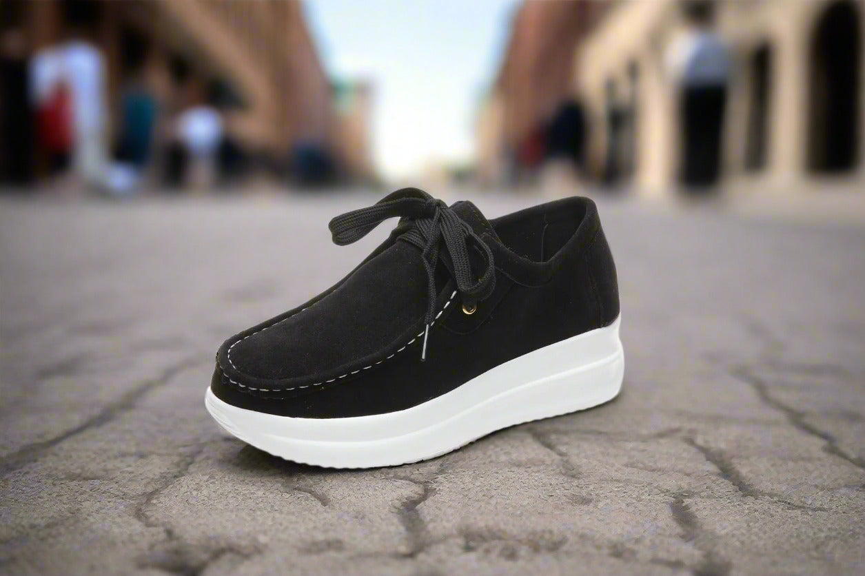 Casual sports single shoe round toe lace up flat bottom comfortable mesh women's shoes  walking shoes