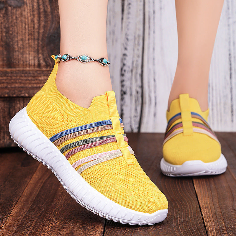 Women's Casual Shoes Breathable Mesh Surface Plus Size Soft Bottom Pumps  walking shoes