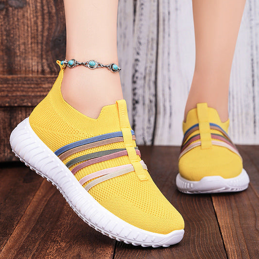 Women's Casual Shoes Breathable Mesh Surface Plus Size Soft Bottom Pumps  walking shoes