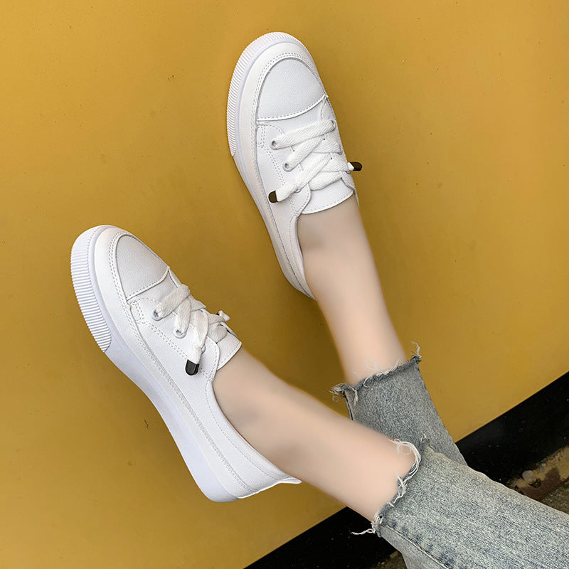Women's White Shoes Personalized Stylish And Simple Casual  walking shoes