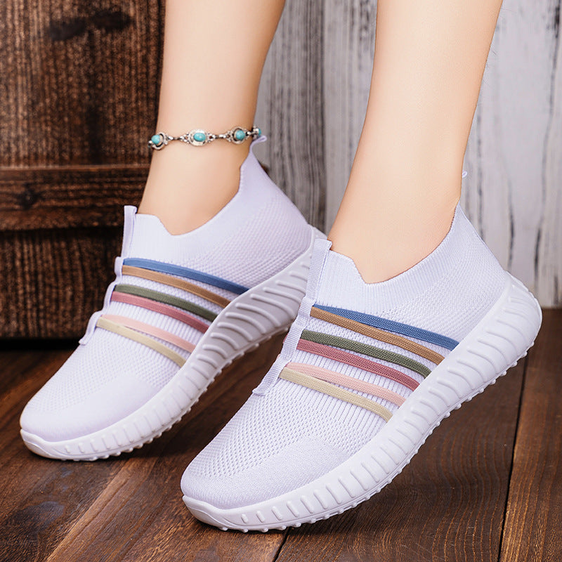 Women's Casual Shoes Breathable Mesh Surface Plus Size Soft Bottom Pumps  walking shoes
