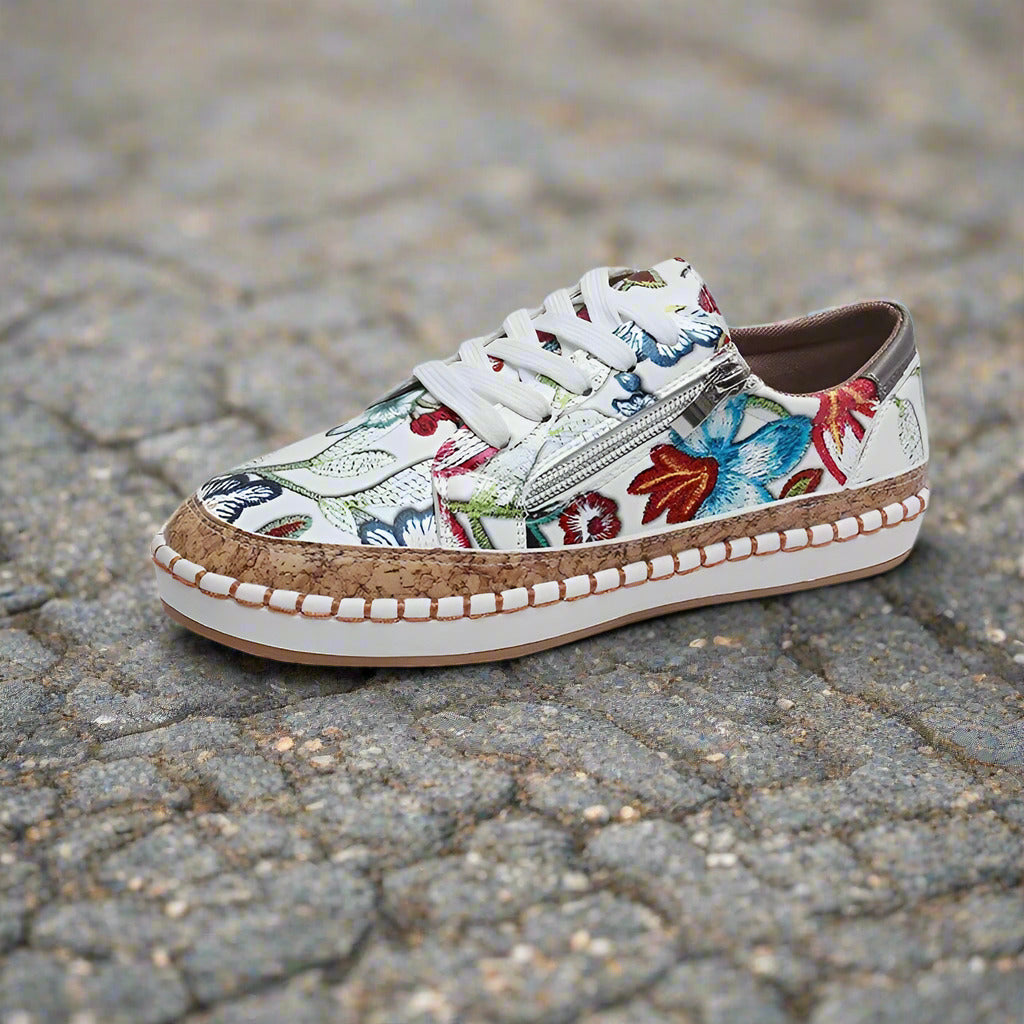 PU Leather Round Toe Flats Sneakers  Sneakers
