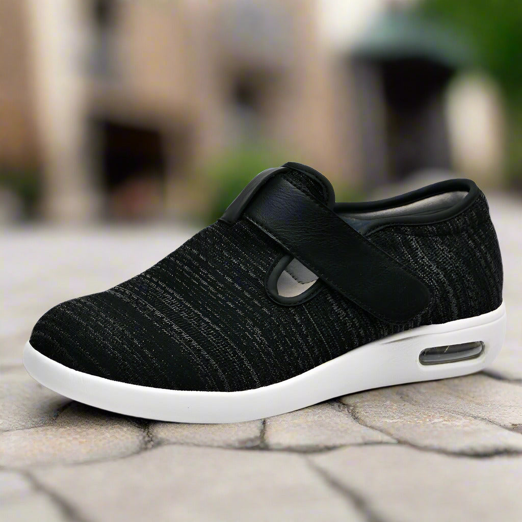 Summer and autumn styles with added fat and widened elderly shoes healthy walking and casual shoes for women easy to put on and take off adjustable shoes  walking shoes
