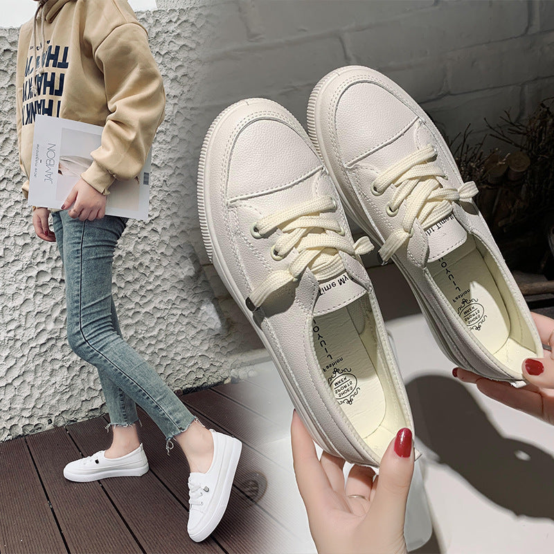 Women's White Shoes Personalized Stylish And Simple Casual  walking shoes