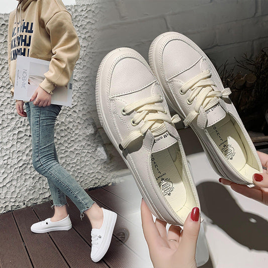 Women's White Shoes Personalized Stylish And Simple Casual  walking shoes