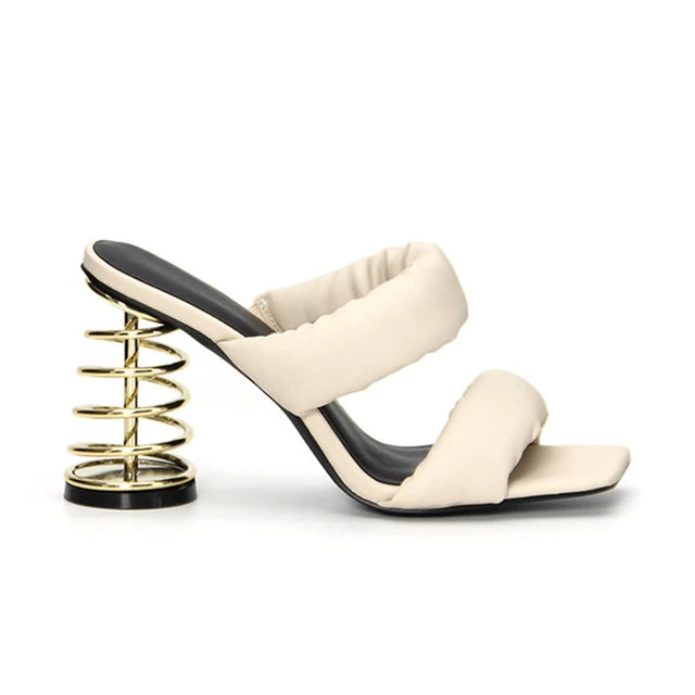 Women Slippers Spring Strange High Heels Ladies Gladiator Sandals Summer Outdoor Slides Prom Dress Shoes Designer Mules  casual slippers
