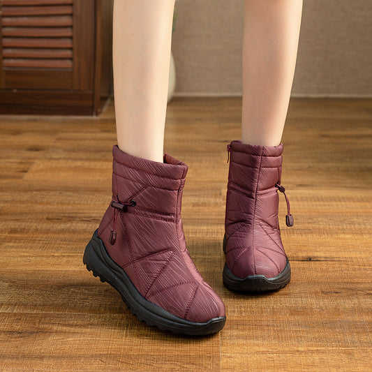 Women's Fleece-lined Waterproof Anti-slip Snow Boots
