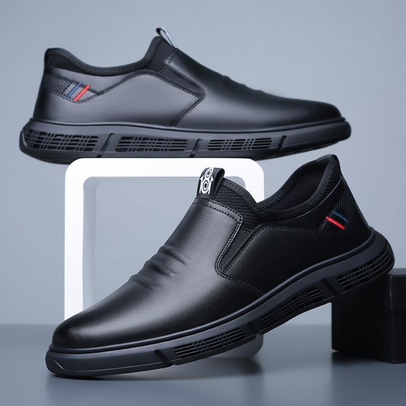 Men Shoes Black White Flats Walking Shoes  walking shoes