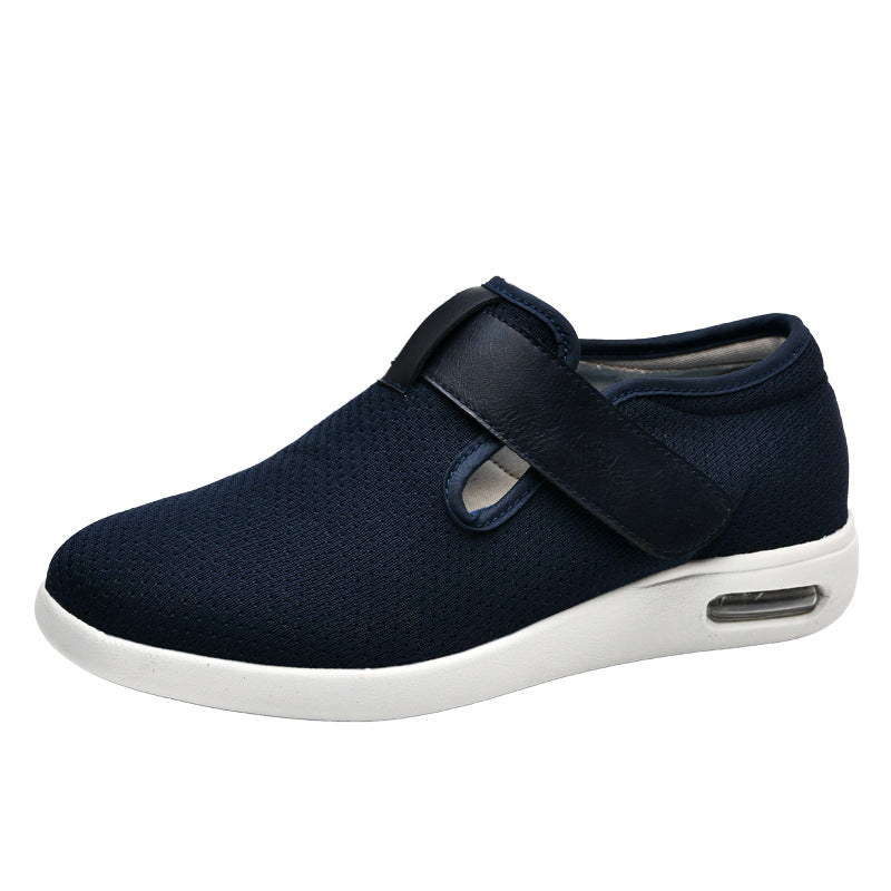 Summer and autumn styles with added fat and widened elderly shoes healthy walking and casual shoes for women easy to put on and take off adjustable shoes  walking shoes